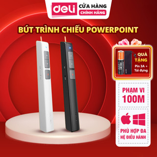  Bút Trình Chiếu Deli Bút Thuyết Trình PowerPoint Dùng Đa Hệ Điều Hành Bút Chỉ Tối Đa 100M 