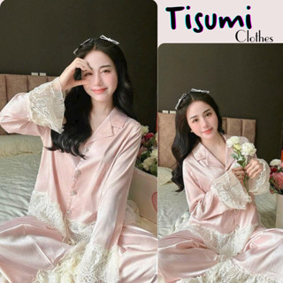 Đồ ngủ nữ bộ pijama phối ren trắng tiểu thư siêu xinh siêu hot Tisumi Clothes hcom3464
