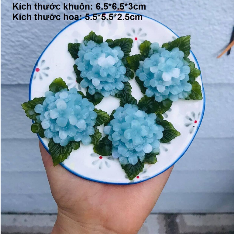 Khuôn Silicone Hoa Cẩm Tú Cầu
