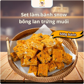 Set nougat mặn làm bánh snow bông lan trứng muối 500g dễ làm tại nhà, an toàn BếpVuiTươi Tết