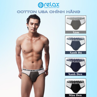  Quần Lót Nam Tam Giác RELAX RLTK023 Cotton Cao Cấp phối lưới thoáng mát mềm mại co giãn tốt ôm gọn 