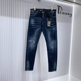 [Hàng Cao Cấp] - Quần Jean Dsq Xanh Trơn- Quần Dsq2 Xanh Trầm Vảy Sơn - Chất Liệu Jean Cao Cấp - Chuẩn Loại 1 Dluxury