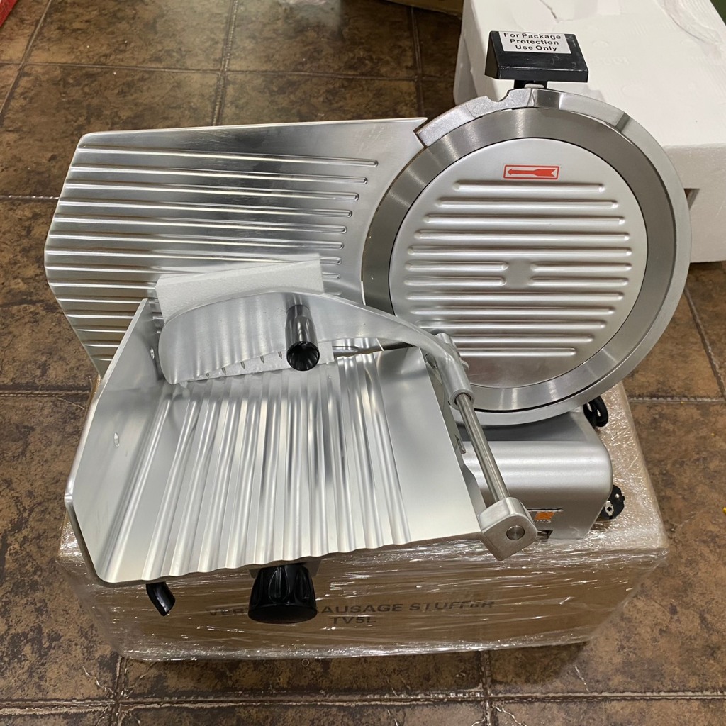 Máy thái thịt chín ES300, máy thái thịt nguội ES300, máy thái thịt điều chỉnh lát 1-15mm