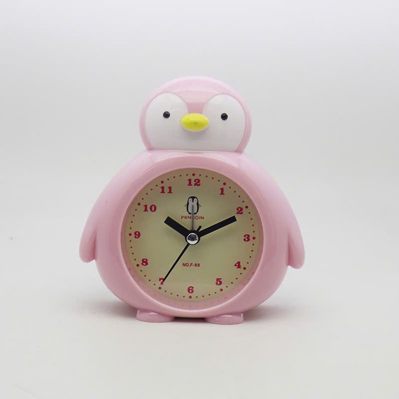 [FREESHIP] Đồng Hồ Báo Thức Để Bàn Hình Chim Cánh Cụt Hoạt Hình Đáng Yêu.