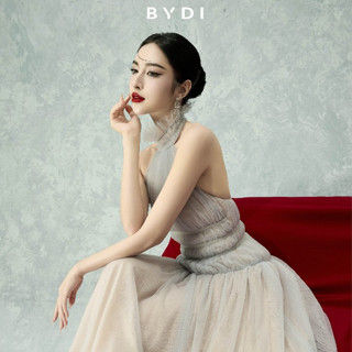 [BYDI DESIGN] Luka Dress | Đầm Thiết Kế Cổ Yếm Hở Lưng Dáng Dài Chiết Eo Tôn Dáng Nàng Thơ