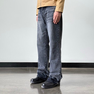 Quần Jeans Nam Gucoon Form Straight, Quần Jeans Ống Đứng Loe Nhẹ Unisex Straight Wash Jeans Cotton