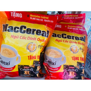 Ngũ cốc dinh dưỡng Canxi MacCereal bịch 560g  (Tặng 2 gói cf 40gr )