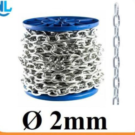 Dây xích sắt mạ kẽm Ø [ 2mm ]