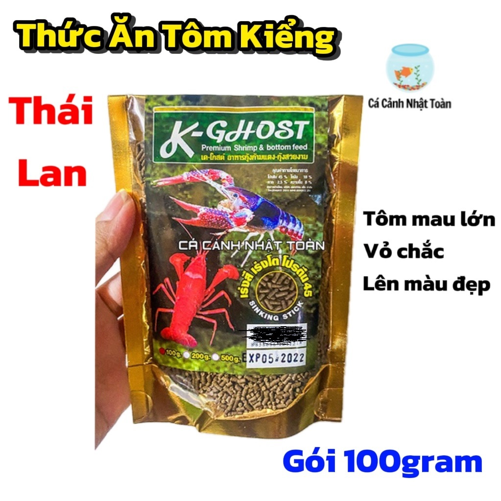THỨC ĂN TÔM TÉP CẢNH K GHOST THÁI LAN 100G