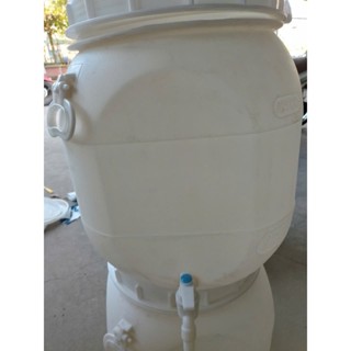 Thùng ủ rác hữu cơ 55L+1KG men cám vi sinh Bokashi( thùng có nắp kín,có van xả,có tấm silicon chặn côn trùng )