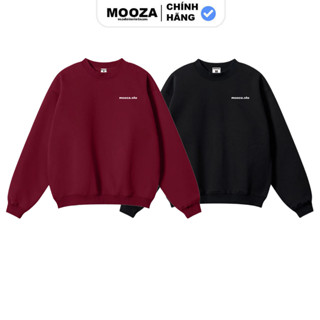 Áo Sweater Mooza Studio, Form rộng Nam Nữ Nỉ lót lông Cotton 100% Unisex Local Brand MOO1