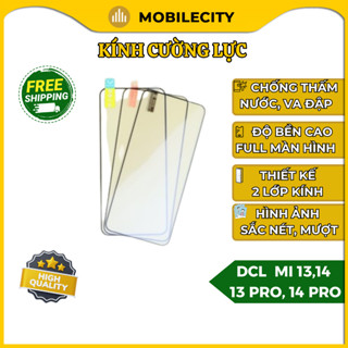 (3 Cái) Dán Cường Lực Xiaomi 14, 14 Pro, 13, 13 Pro - Thiết Kế 2 Lớp Kính
