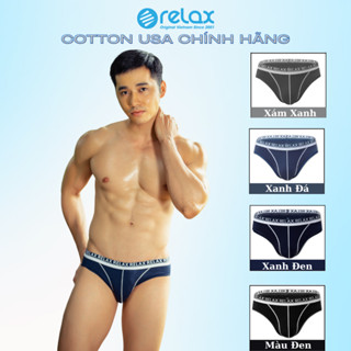 Quần Lót Nam Tam Giác RELAXRLTK060 Cotton Cao Cấp, kháng khuẩn thoáng mát mềm mại, co giãn tốt, ôm gọn