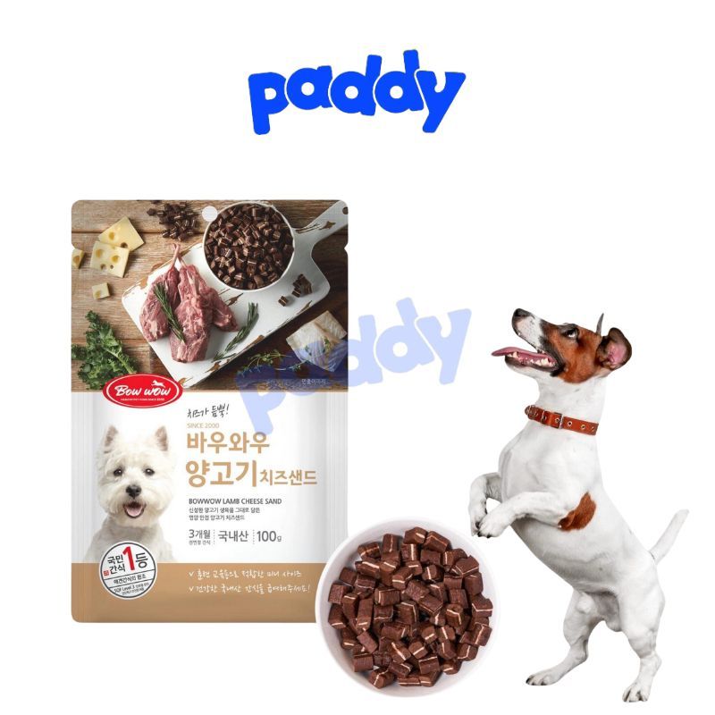 Bánh Thưởng Cho Chó Phô Mai Thịt Cừu BowWow 100g