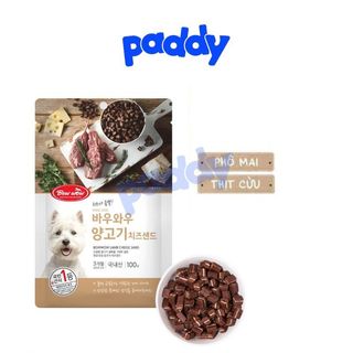 Bánh Thưởng Cho Chó Phô Mai Thịt Cừu BowWow 100g
