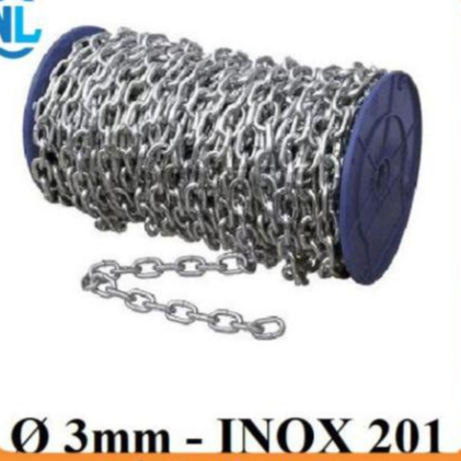 Dây xích INOX 201 [ Ø 3mm ]