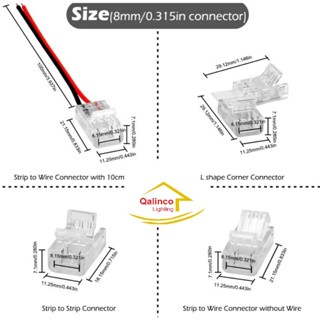 Phụ kiện kết nối đèn led 12v 24v, led dán 8mm 10mm không cần hàn (giá bán của 1 cái)