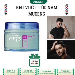 Keo vuốt tóc nam siêu cứng Mugens GET Hàn Quốc, gel vuốt tóc nam không bắt bụi, không bị gàu Aikomi