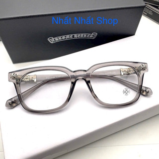 Gọng kính Chrome Hearts cox ucker 2273 ghi xám kèm hộp