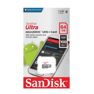 Thẻ Nhớ MicroSDXC SanDisk Ultra 64GB đọc 100MB/s ghi 35MB/s (Xám)