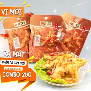 COMBO 20 Chân Gà Rút Xương Anna Lala Giá Sỉ, Thơm Ngon, Giai Giòn, Sần Sật, Ăn Vặt Food