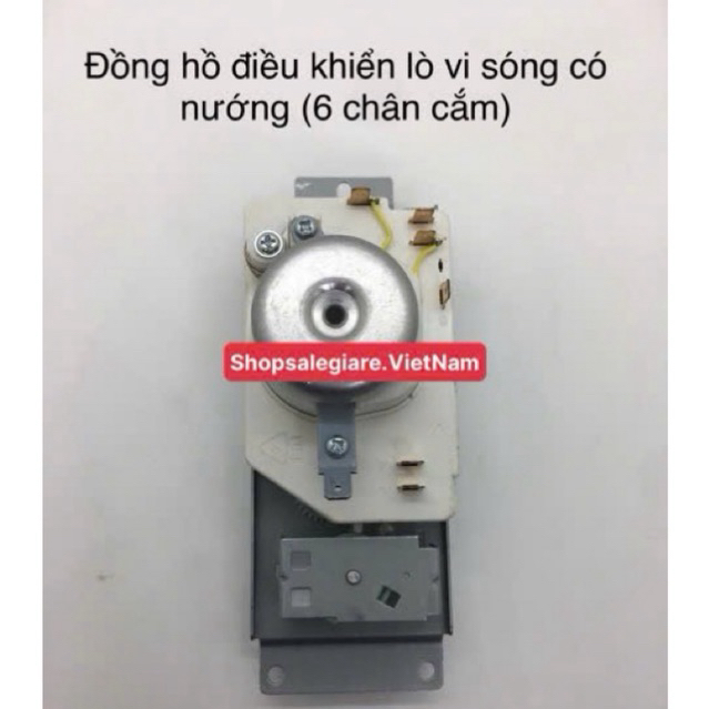Đồng hồ cơ lò vi sóng ( thay thế lò vi sóng có nướng 6 chân cắm)