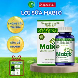 Viên Uống Lợi Sữa Mabio Dành Cho Các Mẹ Sau Sinh Bị Mất Sữa ,Ít Sữa ,Hộp 60 Viên