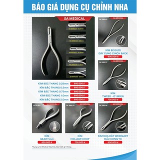 Kìm Geaw 1mm ( Kìm chỉnh nha thép Đức)