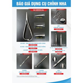 Kìm Geaw 1mm ( Kìm chỉnh nha thép Đức)