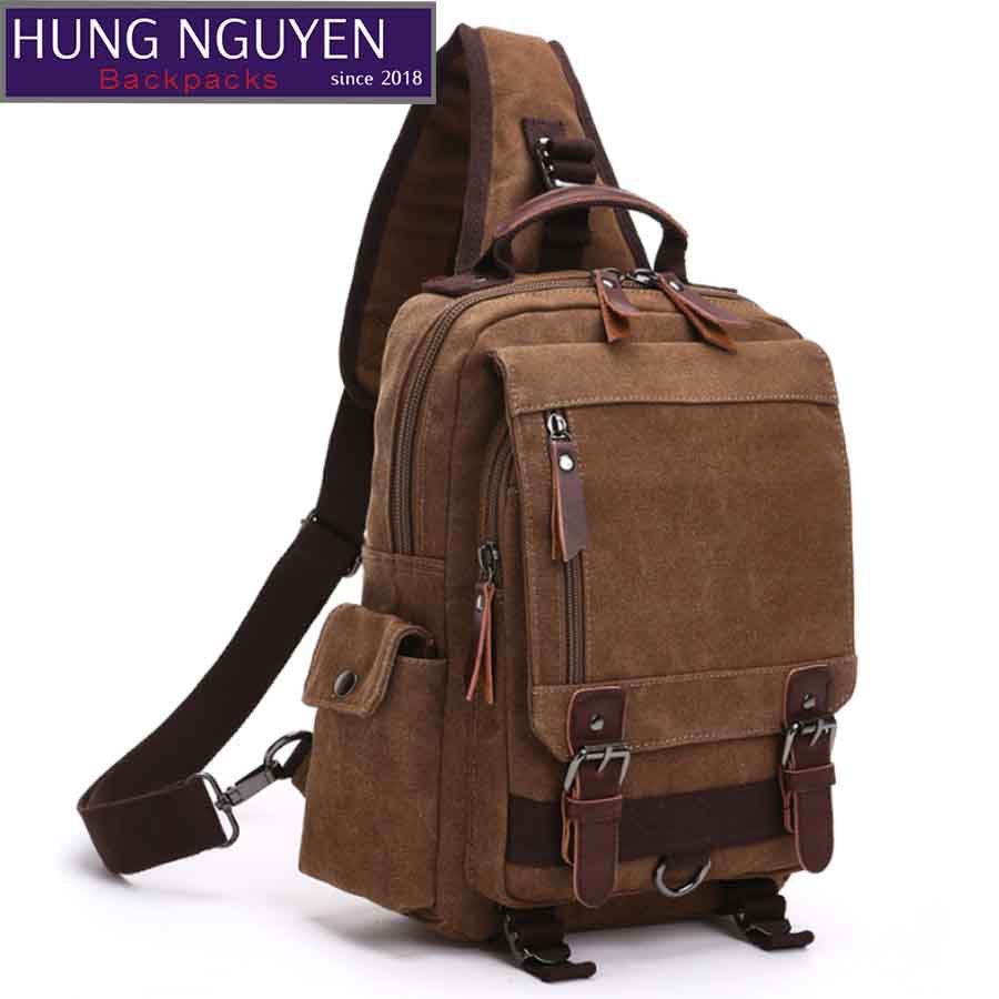 Cặp chéo vải bố Nam cao cấp (Ảnh thật)