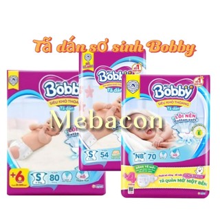 Tã dán sơ sinh bobby xs70, s54, s80 mới