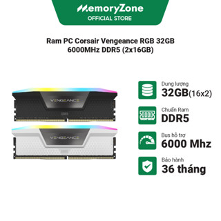 Ram PC Corsair Vengeance RGB 32GB 6000MHz DDR5 (2x16GB)