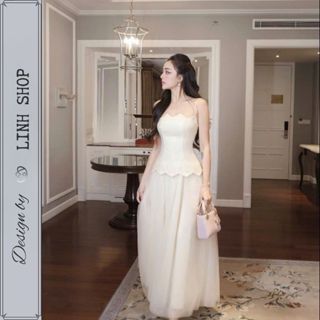  Sét váy áo quây kèm chân váy dài lưới hàng thiết kế Linh Shop 