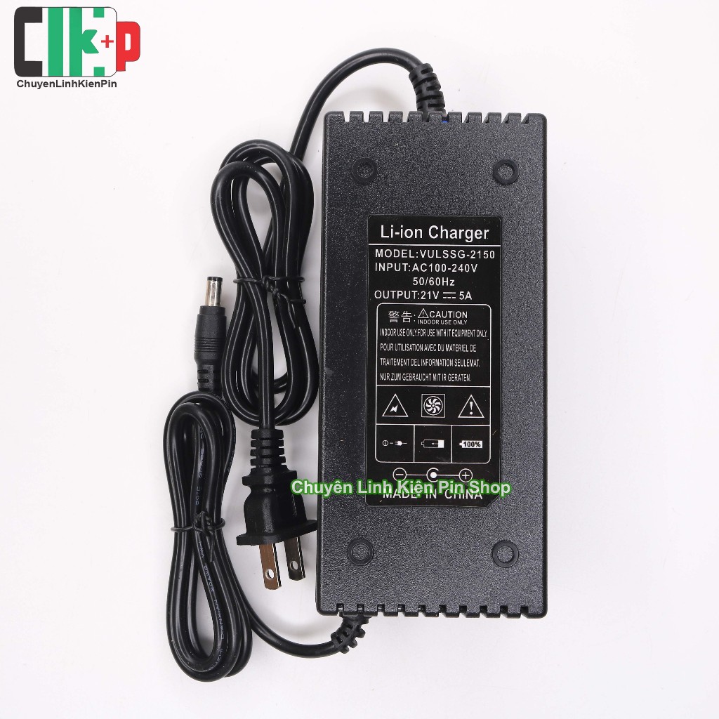 Sạc 5S 21v 5A có quạt và đèn báo đầy ( CLKP _ 381 )