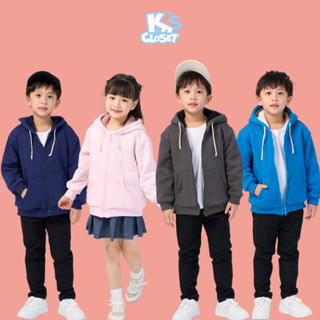 Áo Khoác Hoodie Lót Lông Cừu K'S CLOSET Dành Cho Bé Trai Và Bé Gái Từ 10-55kg (2-14 tuổi) KT237THF/KT218FOF/KT196ONF
