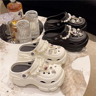 Dép sục đế dày (CHỌN TĂNG 1 SIZ) dép cross sục bánh mì nữ đế độn siêu nhẹ tặng kèm STICKER(Mã 279*1000 STICKER HẠT NGỌC)