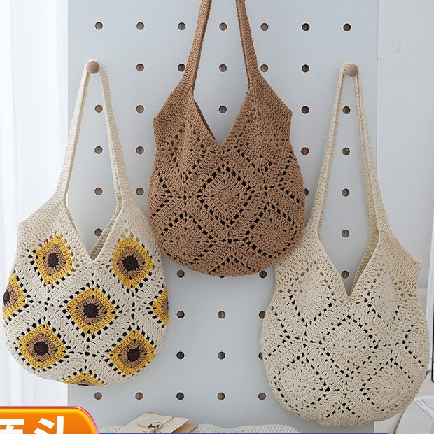  Túi len Hobo hoa văn Vintage  mẫu mới  
