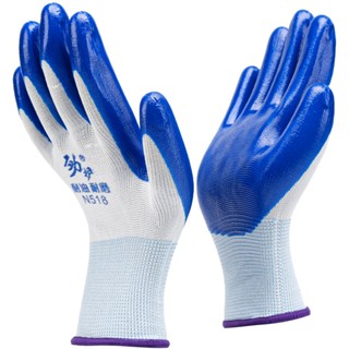 [SET 50 ĐÔI] Găng Tay Bảo Hộ Phủ Sơn Xanh Chống Thấm - Bao Tay Lao Động Phủ Cao Su Tăng Bám Dính Bởi Lê Sinh