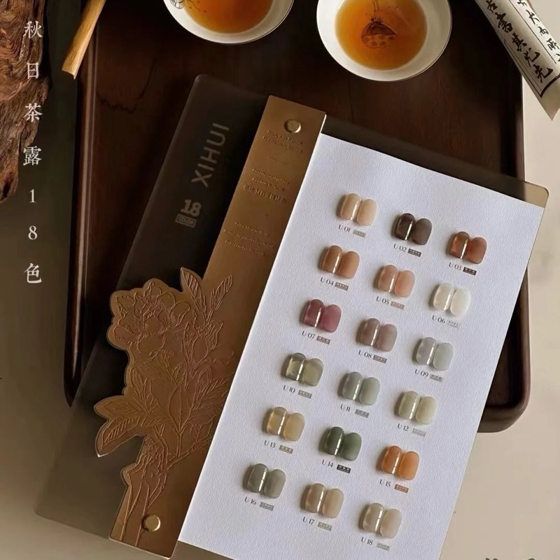 Set sơn thạch XIHUI 18 màu tone mùa thu siêu chất - Chính hãng cao cấp