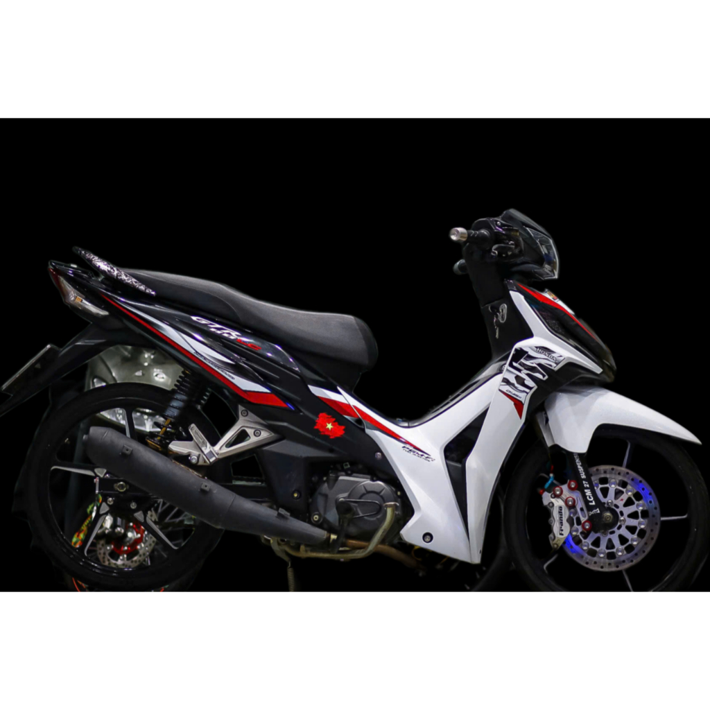 Tem Rời Wave RSX 110  mẫu tem  cho xe đen trắng đẹp miễn chê