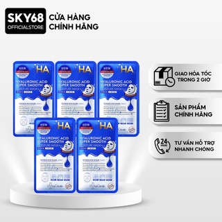  Combo 5 Mặt Nạ Dưỡng Ẩm và Cấp Nước MayCreate HA Super Smooth Moisture Mask 28mlx5 - HYALURONIC ACID 