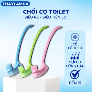 Chổi cọ toilet nhà vệ sinh - Cây cọ bồn cầu nhà tắm 2 đầu cán dài