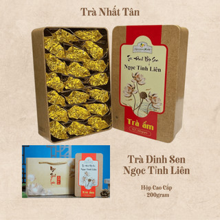 Trà Đinh Ướp Sen Ngọc Tỉnh Liên - Hộp 200Gram - Quà tặng sang trọng, tinh tế, ấm áp