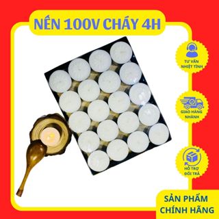 Hộp nến 100 viên Tealight cao cấp Đức Tín cháy trên 4h không khói không mùi