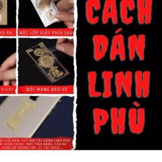 Miếng dán phong thủy Linh phù buôn mua may bán đắt