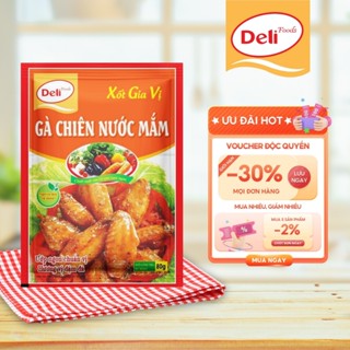 Sốt gia vị gà chiên mắm Deli Foods 80g, Gia vị nấu ăn nhà bếp nêm sẵn, Gia vị Deli nước mắm gà chiên