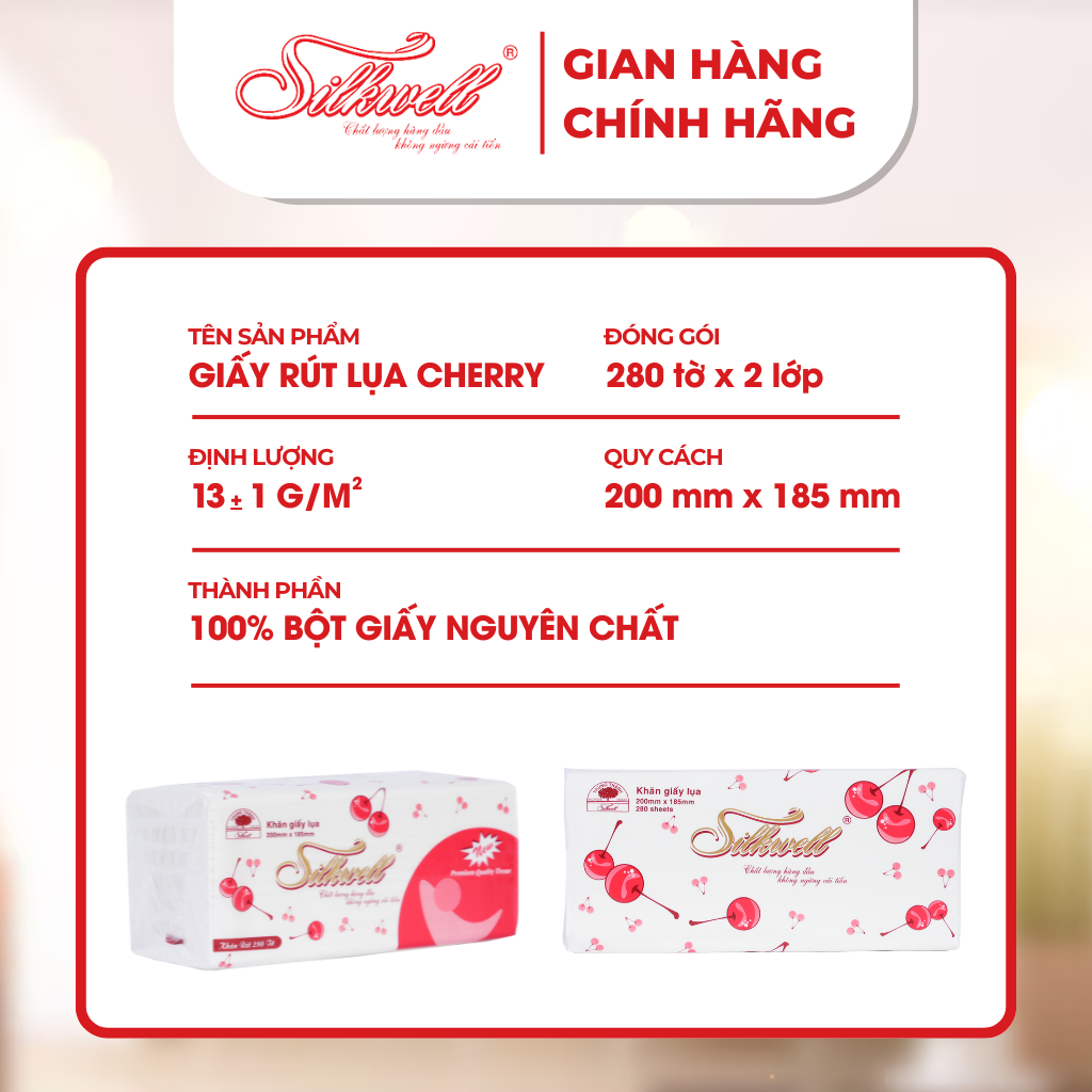 Thùng 9 gói Giấy ăn rút lụa khổ lớn Silkwell 280 tờ dai,mềm,mịn,không bụi giấy | BigBuy360 - bigbuy360.vn