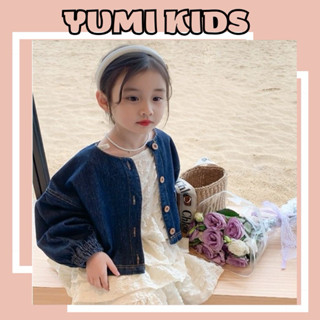 Áo khoác Jean bé gái Hàn quốc cho bé từ 1 - 10 tuổi chất demin