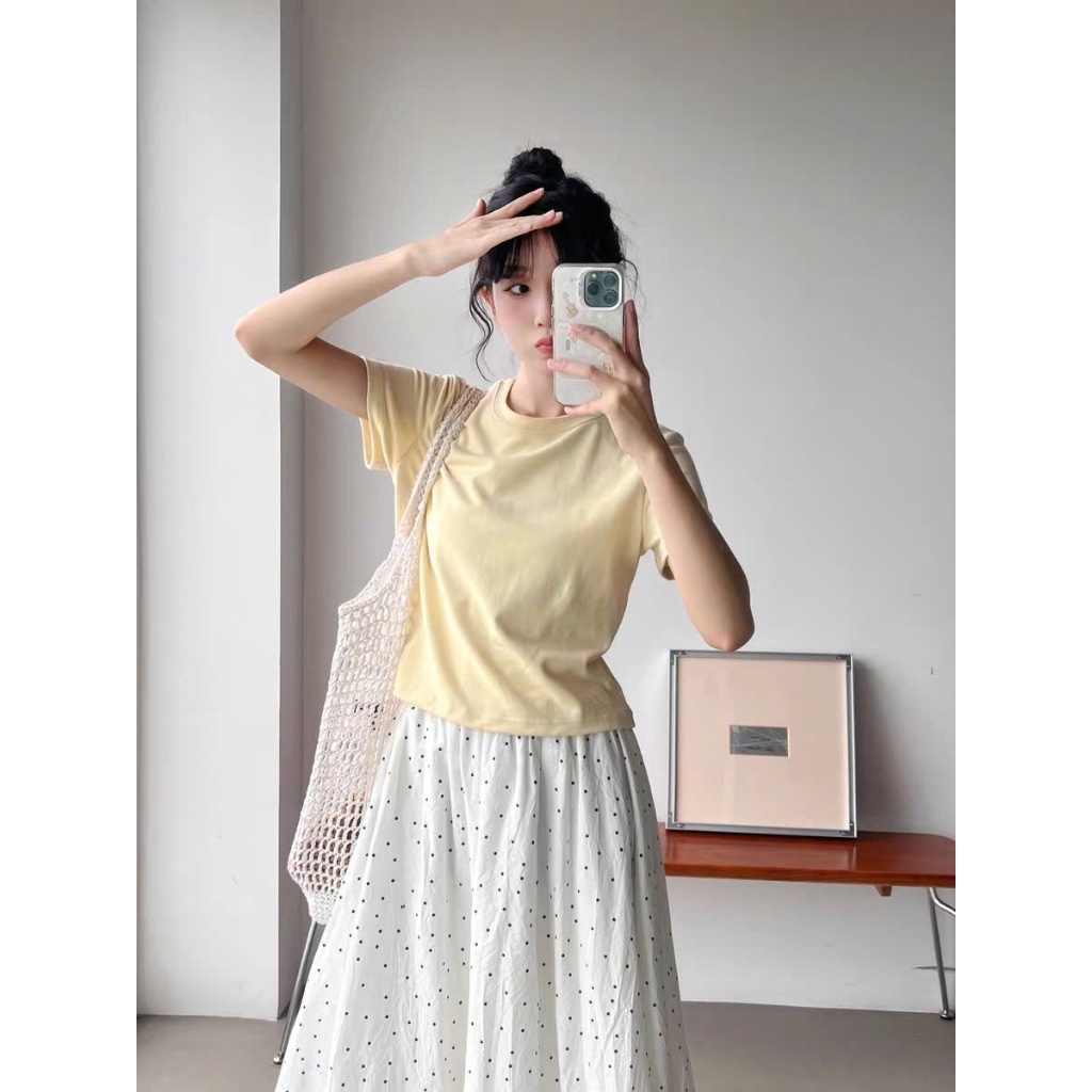 ÁO THUN CRT BOXY DÁNG NỮ 2026  DỄ THƯƠNG DỄ PHỐI ĐỒ | BigBuy360 - bigbuy360.vn