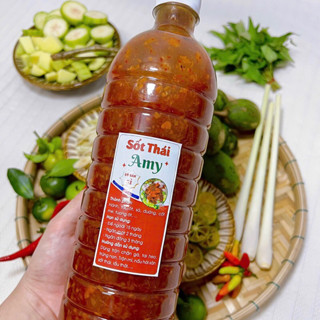  Sốt Thái Trộn Chân Gà Chai To 1L Sốt Trộn Gỏi Trộn Tai Heo Sốt Sệt Thấm vị Chua Cay 